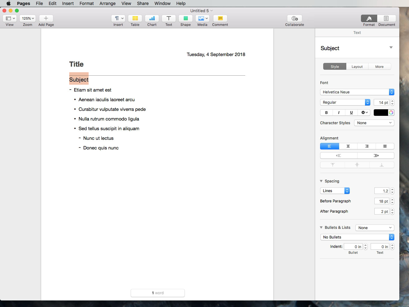 make a template for mac notes